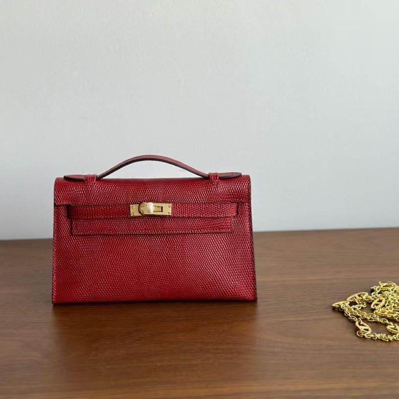 A Generation Of Cashmere Knit Collar Cowhide Leather Casual Car Key Five-Piece Handheld Hundred-Match Women's Bag With Wool Bag Decoration