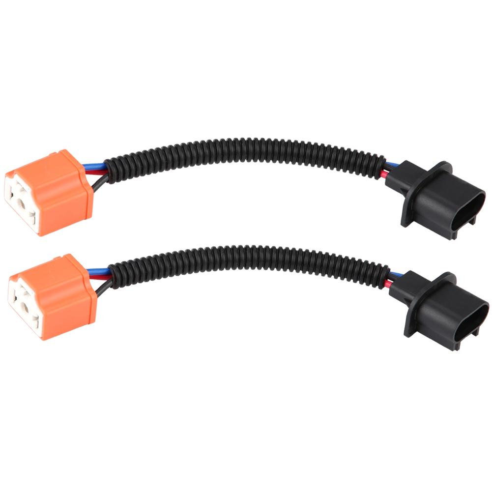 

2Pcs H13 9008 To H4 9003 Hb2 Adapter Headlight Conversion Cable Female Led Light