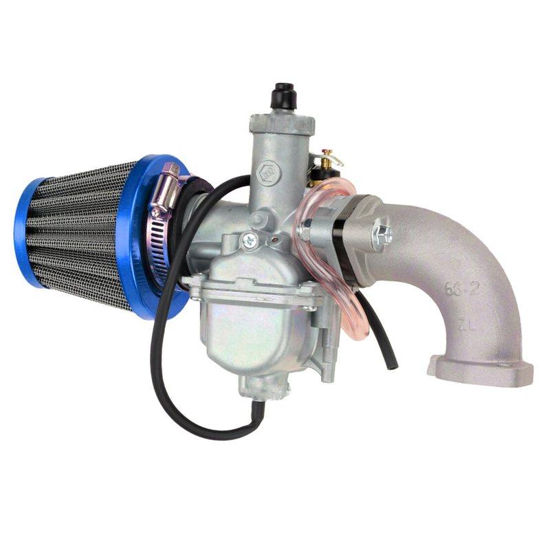 

26mm Carburetor With Blue Air Filter Fit for 110cc 125cc 140cc Pit Dirt Bike CRF SSR Lifan YX