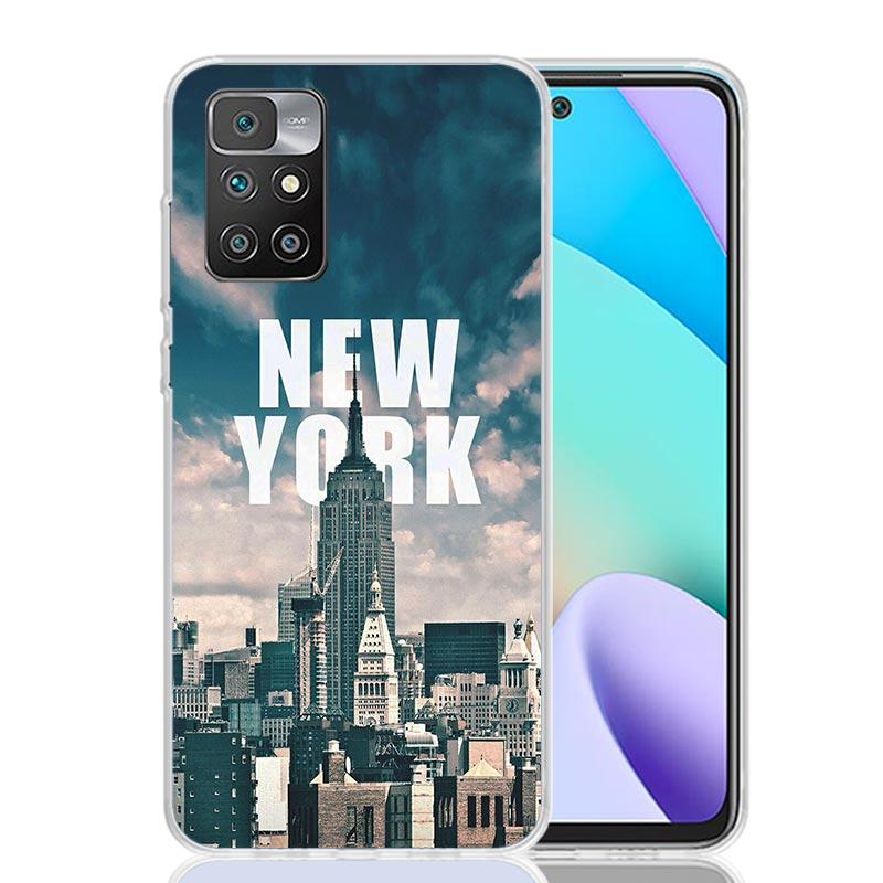 NYC New York City Phone Case For Xiaomi Redmi 12C 13C 14C 12 13 10 10A 10C 9 9A 9C 9T 8 8A 7 7A 6 6A K70 K60 K40 K20 Pro 12C 12