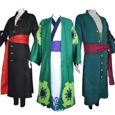 Φαντασία Χώρα Wano Roronoa του Zoro Cosplay Κιμονό Άνιμε Πειρατής Αποκριάτικη Στολή Κοστούμι Άνδρες Άνδρας Απόκριες Καρναβάλι Πάρτι Ρούχα