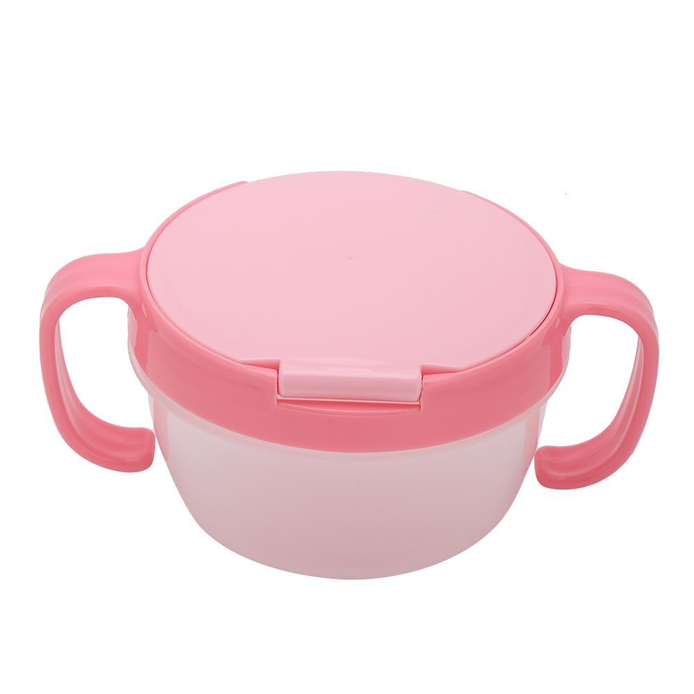 BPA-freier Doppelgriff, auslaufsicherer Futternapf, Snackbehälter für Kinder, Babys und Kleinkinder