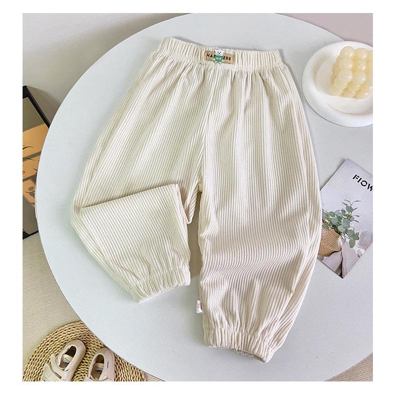 

Детские флисовые спортивные штаны в корейском стиле - Спортивная повседневная одежда 80 cm грязно-белый