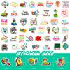 100 American Teachers' Day Personality Creative Body Water Cup Teachers' Day Graffiti Sticker