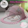 Baby Bed Mosquito Net Foldable Full Coverage Bed Mosquito Netting For Baby Portable Breathable Infant Newborn Crib Mosquito Nets