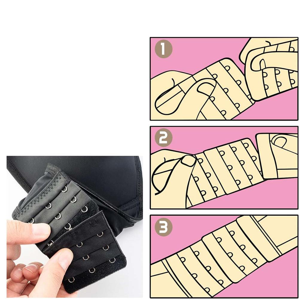 18 PCS Bra Extender Set – Adjustable Hook & Eye Strap Extenders for Comfort and Perfect Fit