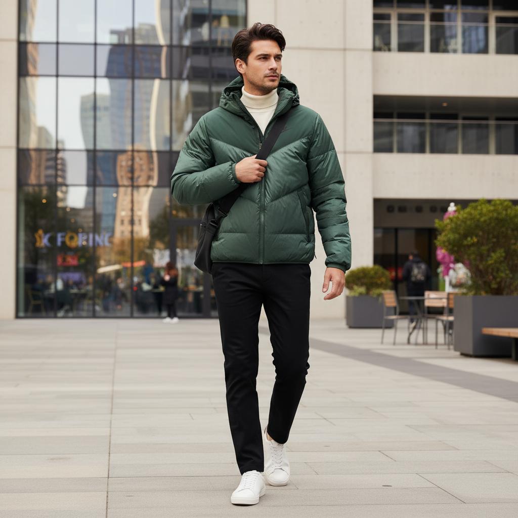 Nike Sportruházat FW25 Windrunner Meleg Könnyű Laza Fit Hosszú Ujjú Pehelykabát Férfi Felsőruházat IB2961-319