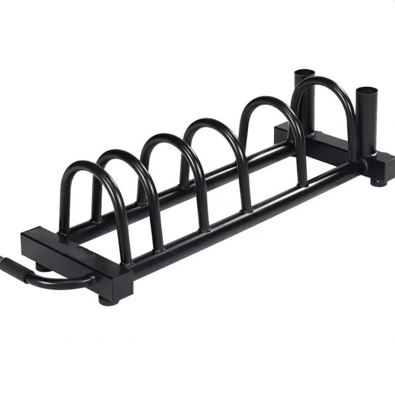 WEZHO Barbell Plate and Bar Storage Cart
