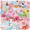 54 Sheets 3D Glossy Graffiti Stickers - Waterproof DIY Decor for Phone, Suitcase, Notebook