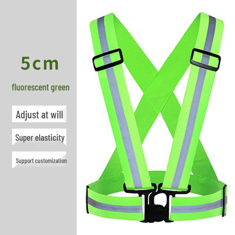 Elastic Fluorescent Reflective Safety Vest