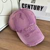 Retro worn old heavy embroidery cap women's casual tooling lazy style baseball cap men's trend