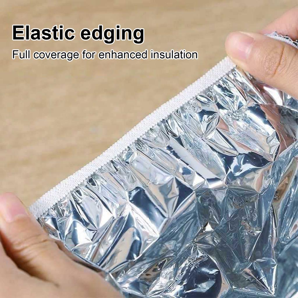 Reusable Aluminum Foil Food Covers Tin Foil Food Insulation Cover Fits Various Dish Shapes Heat Shield Lids
