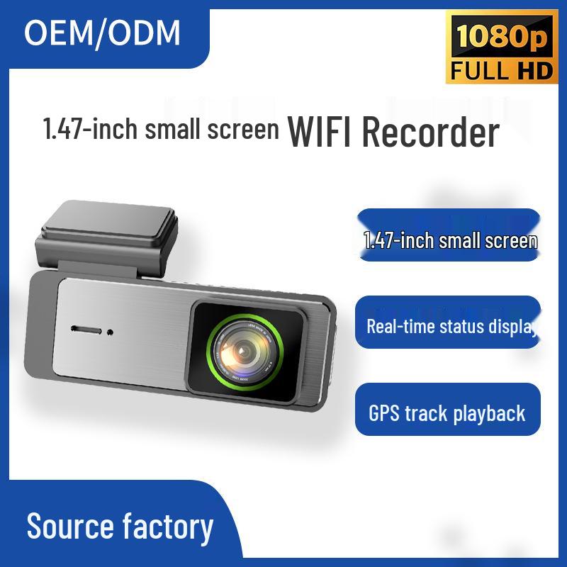 1080P HD Hidden Dash Cam with WiFi & Mobile Connectivity in Metal Shell