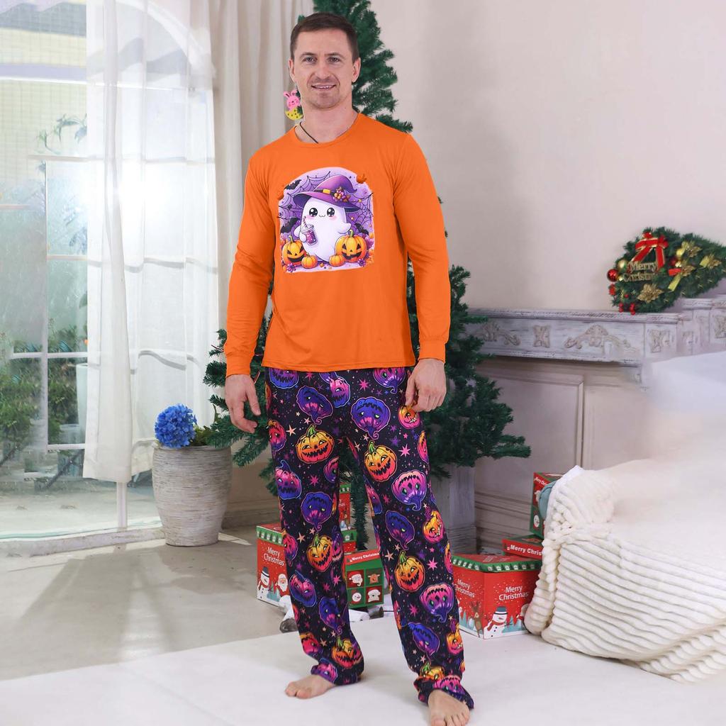 Prints Family Matching Long Sleeve Tops+Pants Set Family Matching Sets