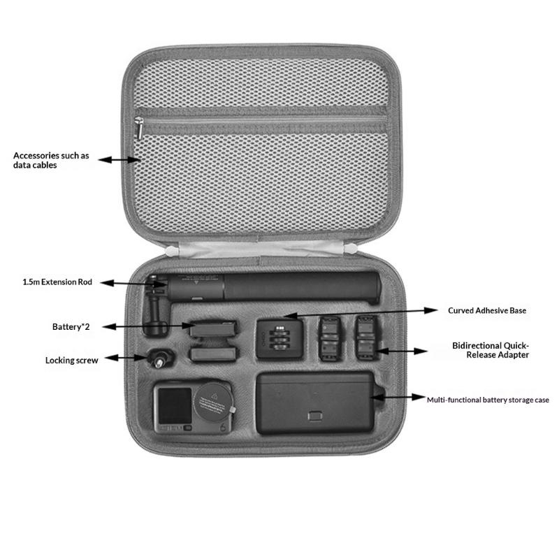 Travel Shoulder Bag for Action 6 Camera Storage Case Including Shockproof Construction Durability Exterior Protections
