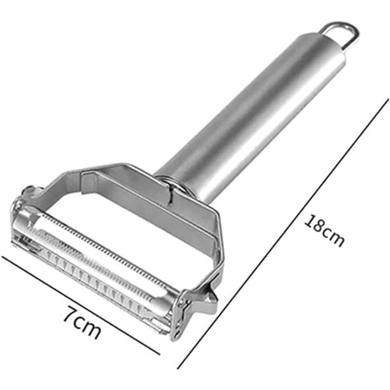 Stainless Steel Vegetable Peeler 4-in-1 Multi-Function kitchens accessories with clean brush for Potato Carrot Cucumber