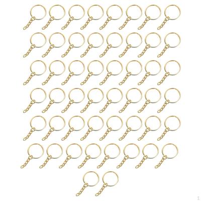 50 Stück 1" 25mm Schlüsselanhänger Ringe Set, Schlüsselanhänger mit und Sprung Groß für Schmuck