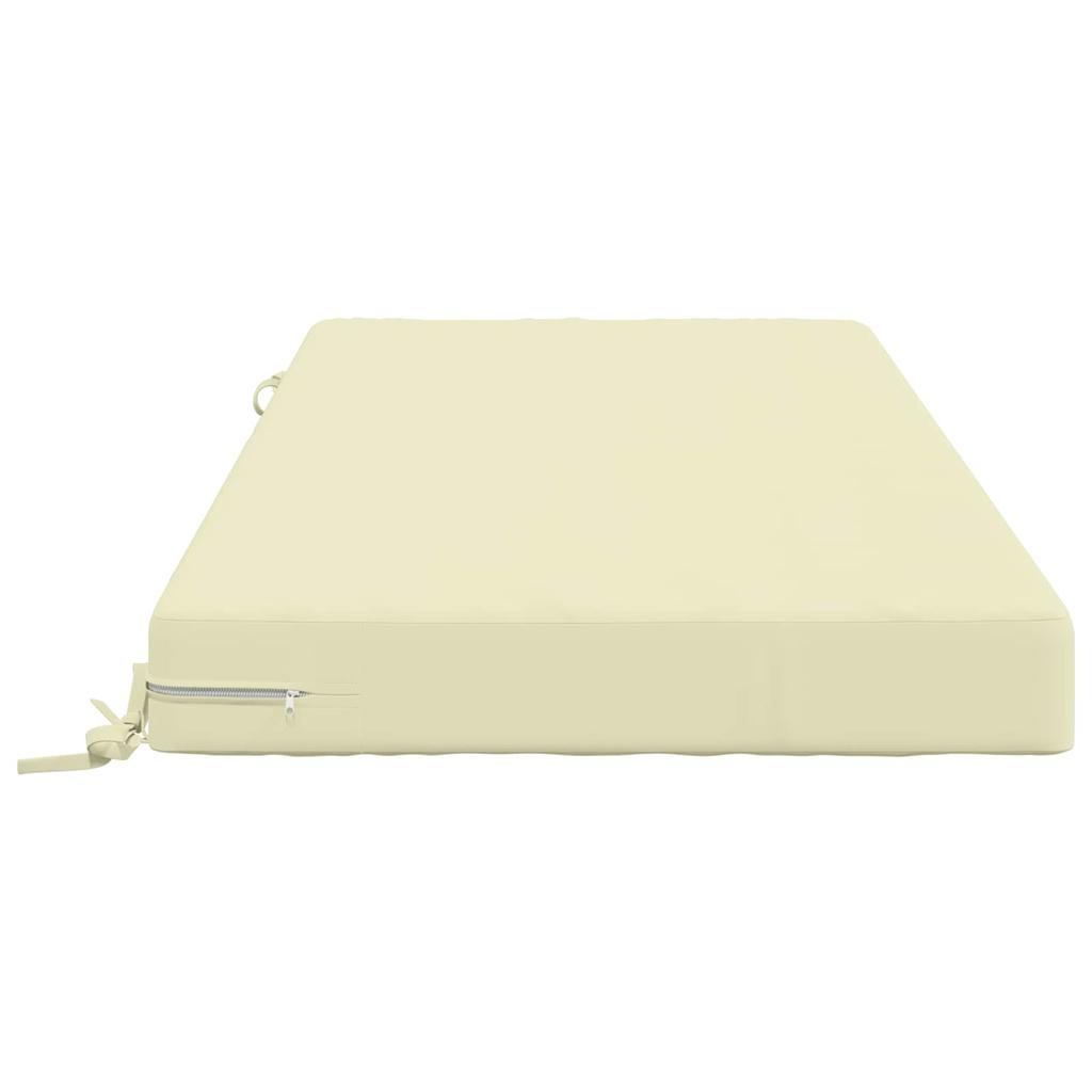 Seat Cushion SOEST 100percent  Polyester Cream 120 X 60 X 10 Cm