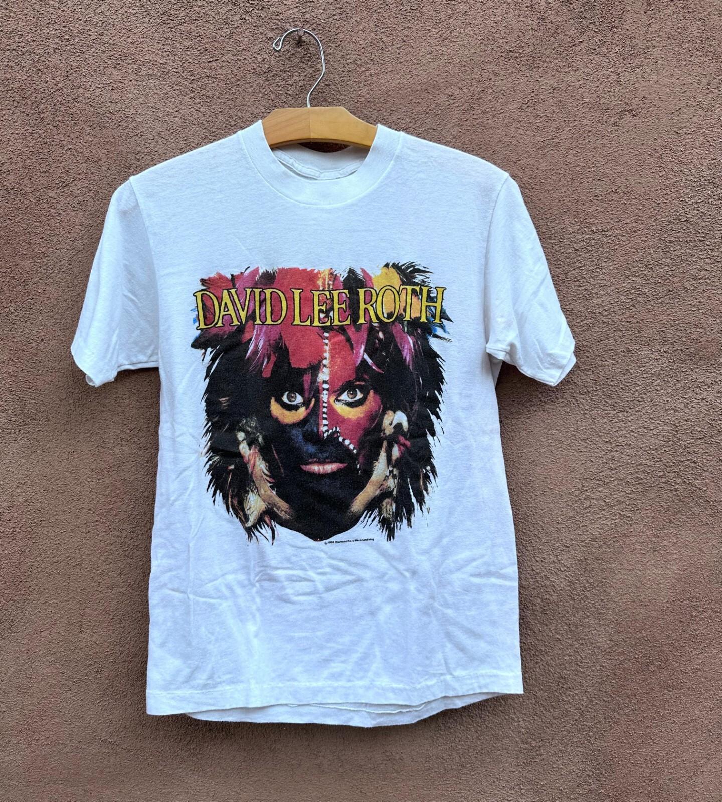David Lee Roth The World Tour Cotton White All Size T Shirt For Men S
