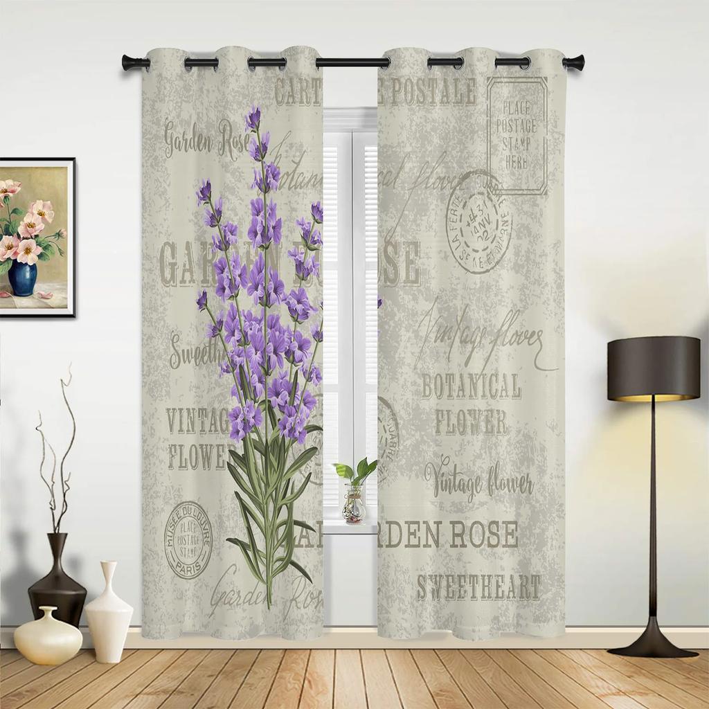 Rote Blumen Dielen Blätter Pflanze Vorhänge für Schlafzimmer Wohnzimmer Vorhänge Küche Kinderzimmer Fenstervorhang Moderne Heimdekoration