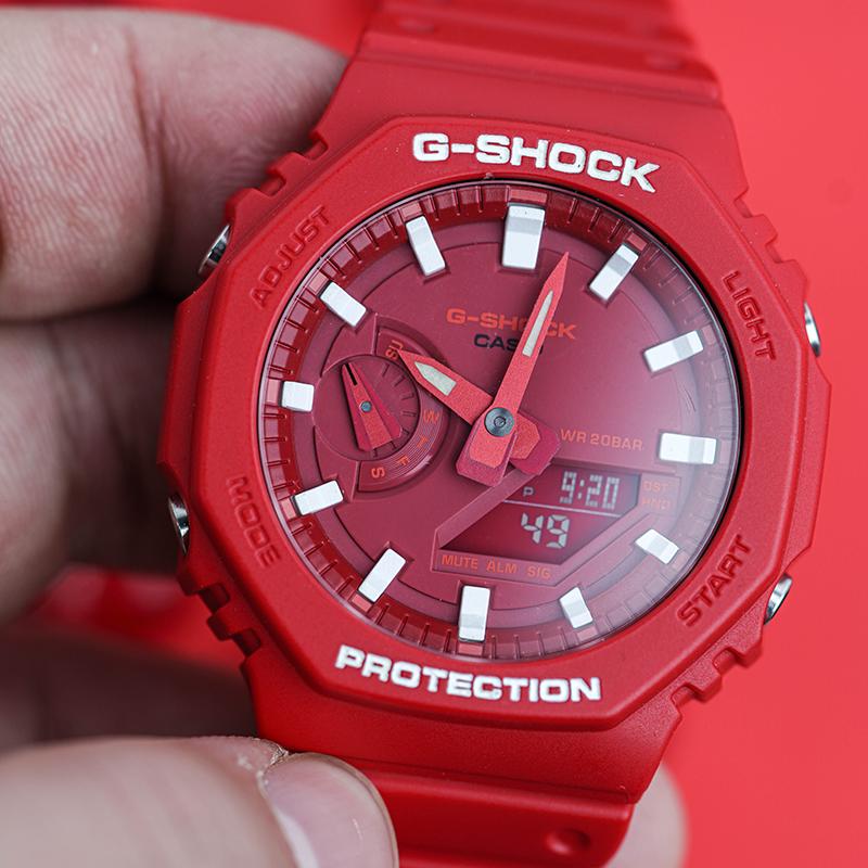Casio Customized Watch Modified Series G-SHOCK Series Happy Meeting 200 Meters Waterproof Quartz Resin Strap Same Style GA-2100-4A-XiXiangFengXiLie