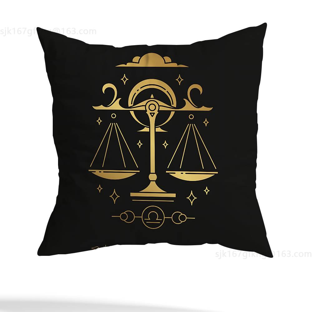 Lawyer Unique Justice Pillow Case Square Double-Sided Printing Short Plush Sofa Cushion Cover Bedroom Bedside Pillow