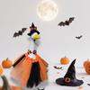 Goose Outfits Halloween Porch Goose Clothes with Witch Hat Bowtie And Tutu Skirt for 23-inch Lawn Goose Statue