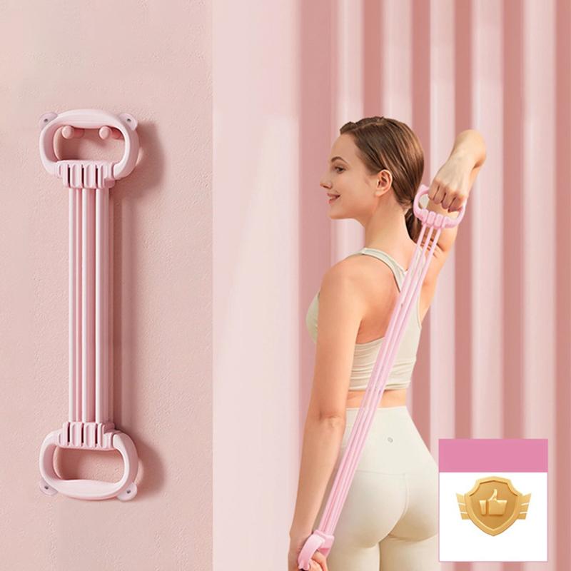 Resistance Band Elastic Puller Rope Non Slip Handle Exercise Band 6 Level Adjustable Yoga Stretching Belt For Shoulder Arms Back