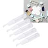 5 Pcs Airless Pump Jars Travel Foundation Container Eye Cream Dispenser Empty Refillable Cosmetic Pu