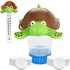 New Durable Pool Floater Creative Cute Turtle Design Floating Chlorine Dispenser Adjustable Tablet Floater Swimming Pool