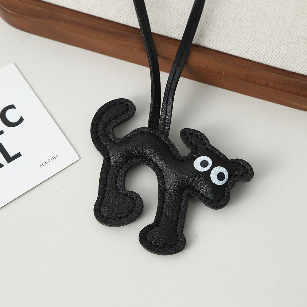 Puppy leather pendant DIY jewelry accessories leather three-dimensional cotton-filled bag pendant keychain leather small pendant