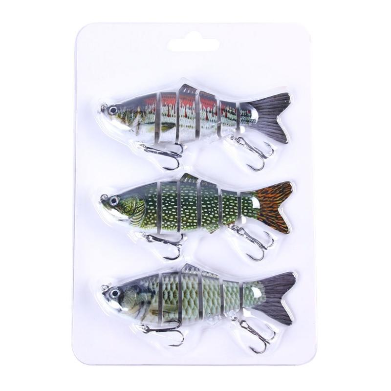 Mehrgelenkige Crankbaits 6 Segmente Hartköder Forellenköder Swimbait Minnow Angelköder Wobbler Angelausrüstung