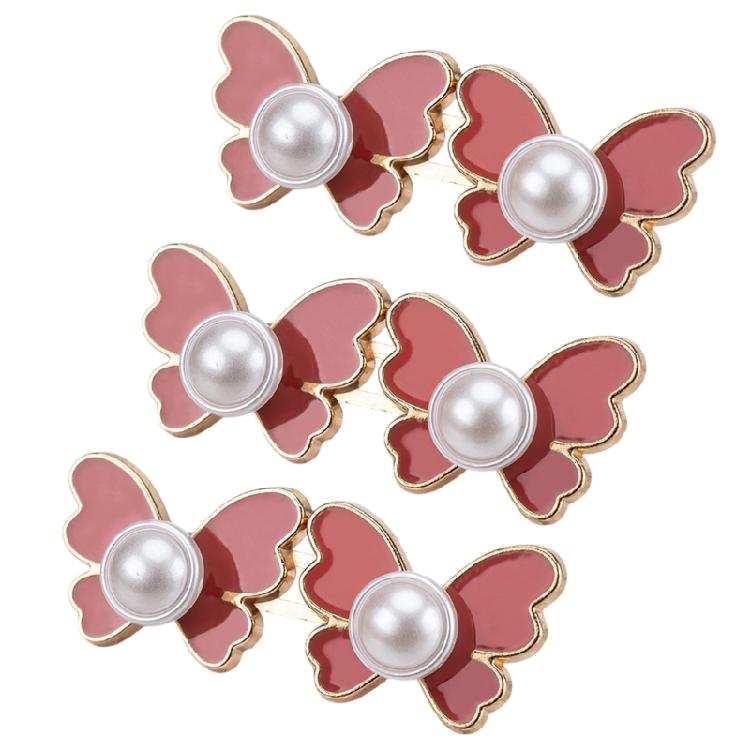 Pearls Butterfly Waist Fitness Buckles 3Pcs Adjustable Waist Reducers For Jeans And Trousers Women Wardrobes Essential