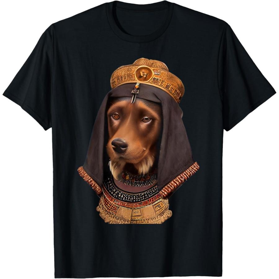

Dog - face portrait of an Ancient dog as Cleopatra T-Shirt XXXXXL чорний