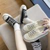 Canvas Shoes Women, Summer Casual Thick-soled Round Head White Shoes Low-top Student Board Shoes