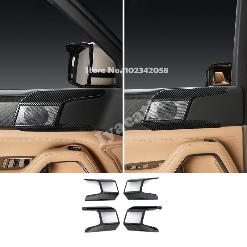 For BYD Leopard 8 FangChengBao 8 2024 2025 ABS Carbonfiber Central Control Window Lift Switch Cover Gear Steering Wheel Panel