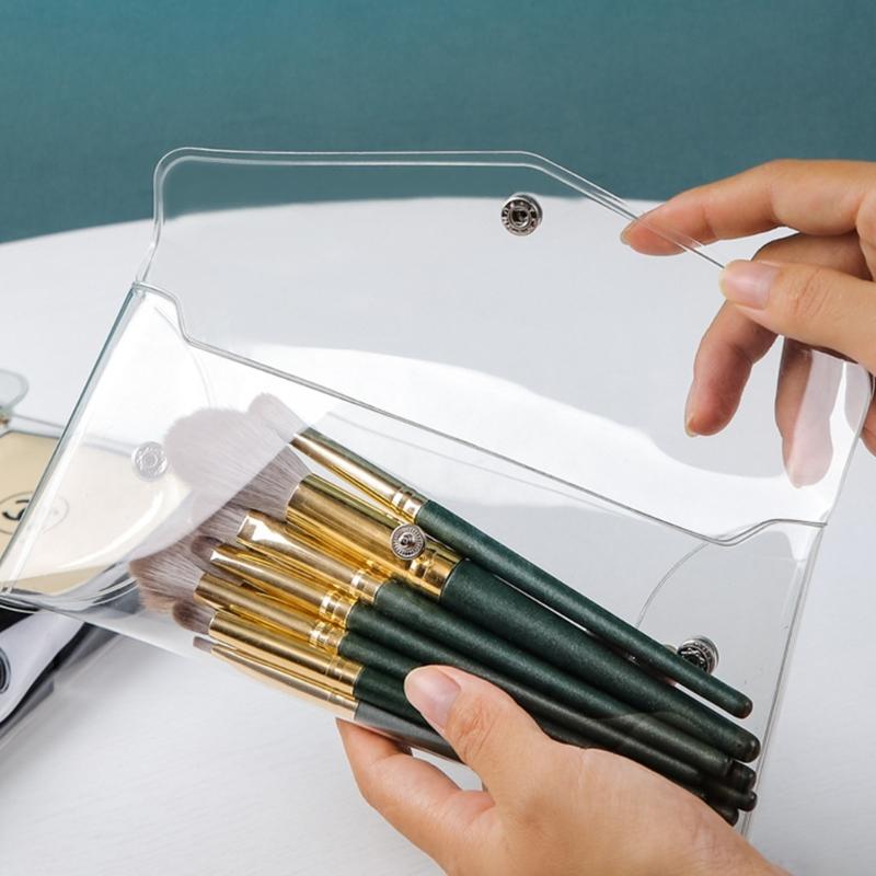 Portable Clear Cosmetic Bag Transparent Makeup Organizer for Travel and Daily Use