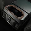 Wood Grain Armrest Water Cup Holder Frame Trim Cover For Ford F150 15+ Interior