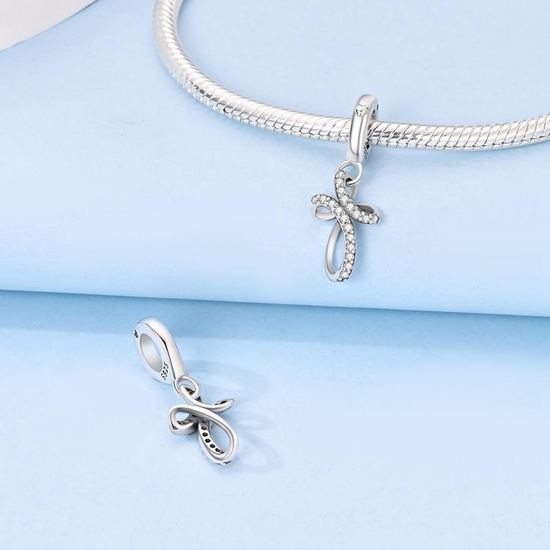 Charms Original Copper Eternal Cross Pendant Religion Beads Fit Bracelet Women Jewelry Diy Fine Gift Accessory