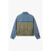 VOV Women Woven Mix Denim Zip Up Jacket 7156210001
