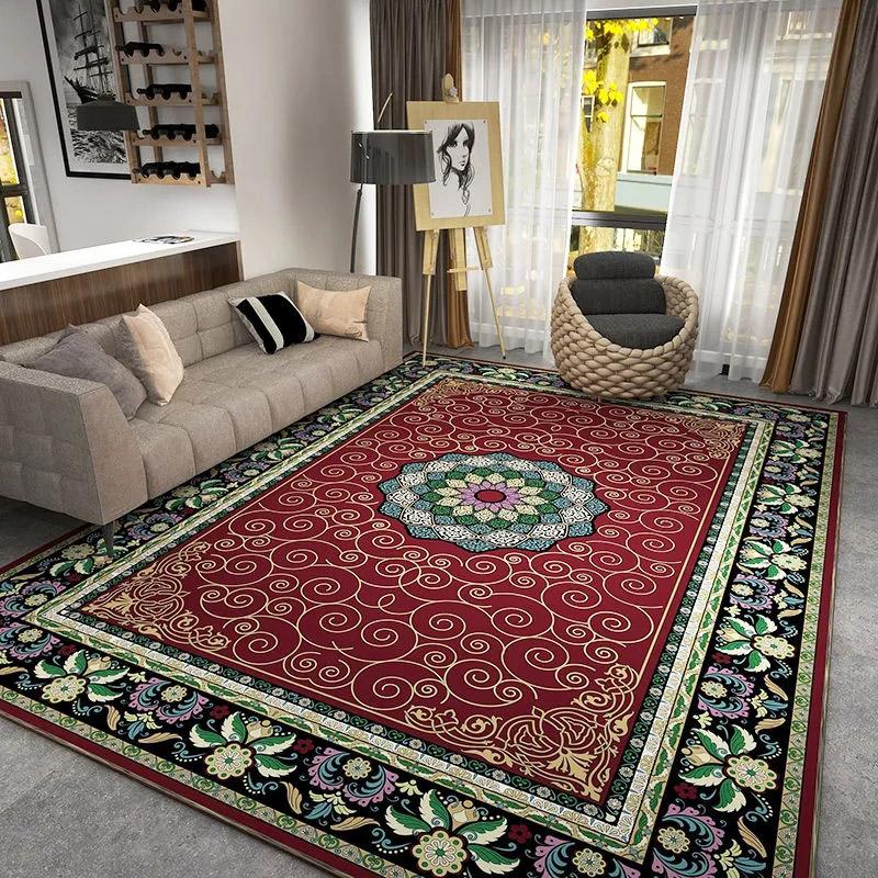 European Classical Carpet Living Room Sofa Blanket Ethnic Style Bedroom Bedside Cushion Room Full of Large Area Rug Personalized Persian Rug