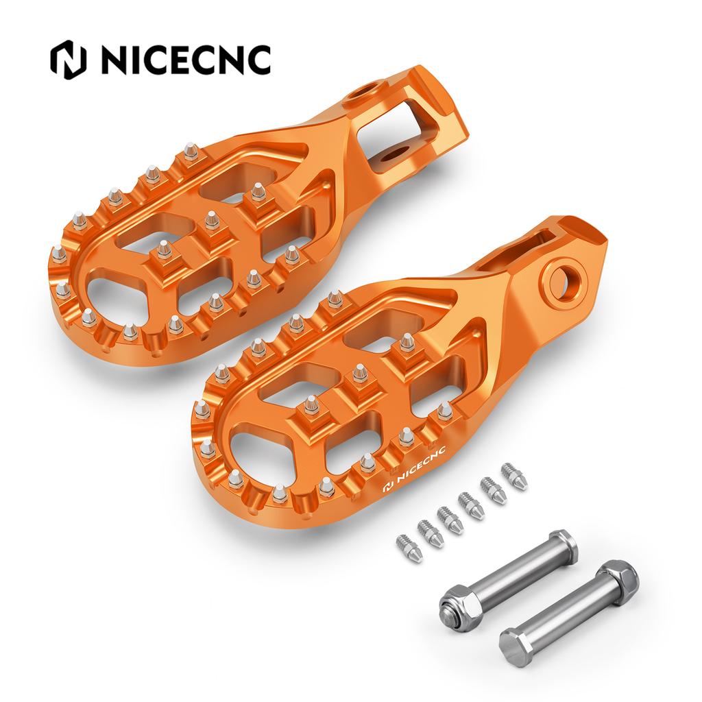 NICECNC For KTM EXC 300 2024 Forged Aluminum Footrest Footpegs Mount Pins For KTM EXC-F 350 SXF 450 Husqvarna TE300 GasGas EC300