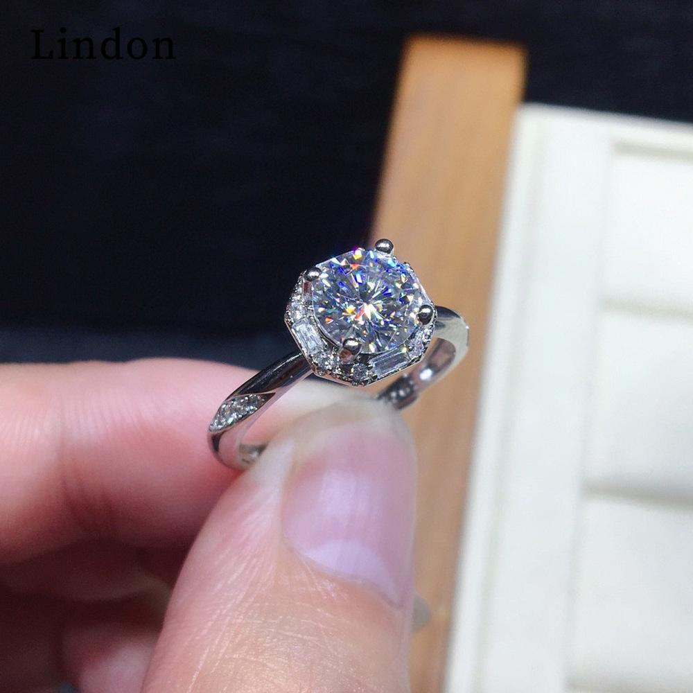 Lindon Classic Copper Alloy Zircon Ring Ladies Jewelry Wedding Promise Party Gift