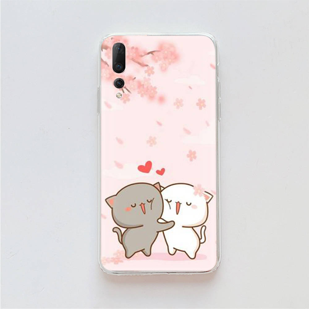 

Чехол TPU с изображением котов чиби для iPhone XR 7 8 14 15 11 12 13 X XS Pro Max Xiaomi Redmi 13C Note 9 Samsung A22 S23 S24 Ultra Plus VIVO iPhone 13 Mini аэро