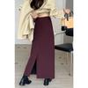 2025 Autumn New Loose Suit Skirt Elegant High Waist Hip Slim and Straight Long for Women