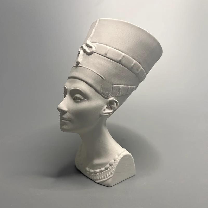 Nefertiti Bust Ancient Egypt Museum Replicated Gypsum Sculpture Desktop Ornaments Modern Home Decoration Aesthetic Art Figurine