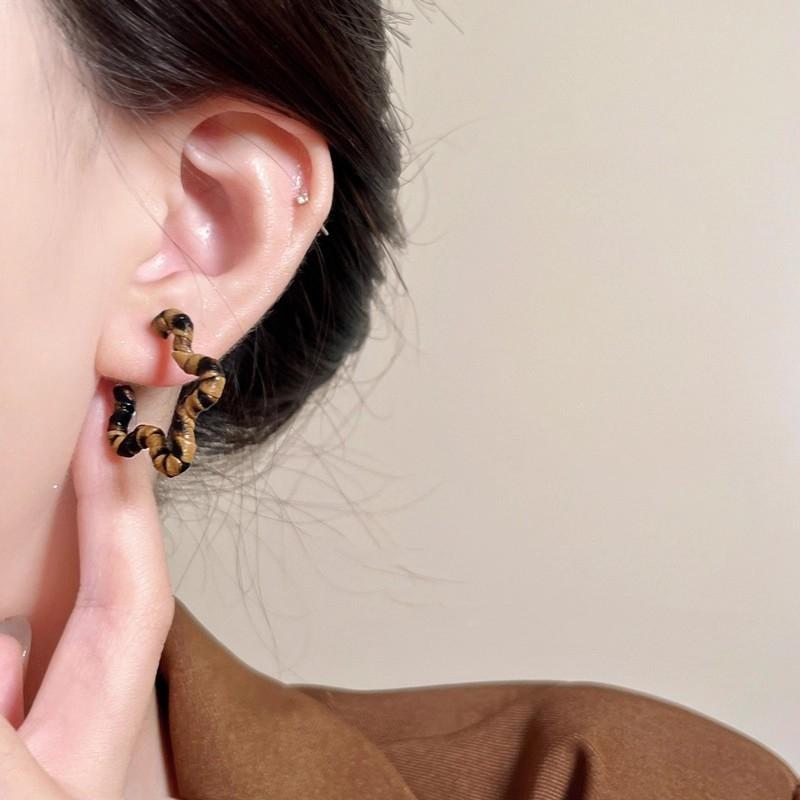 Maillard Design Minimalist Round Tiger Eye Stone Pendant Stud Earrings for Gothic Girls New Accessories Fashion Jewelry