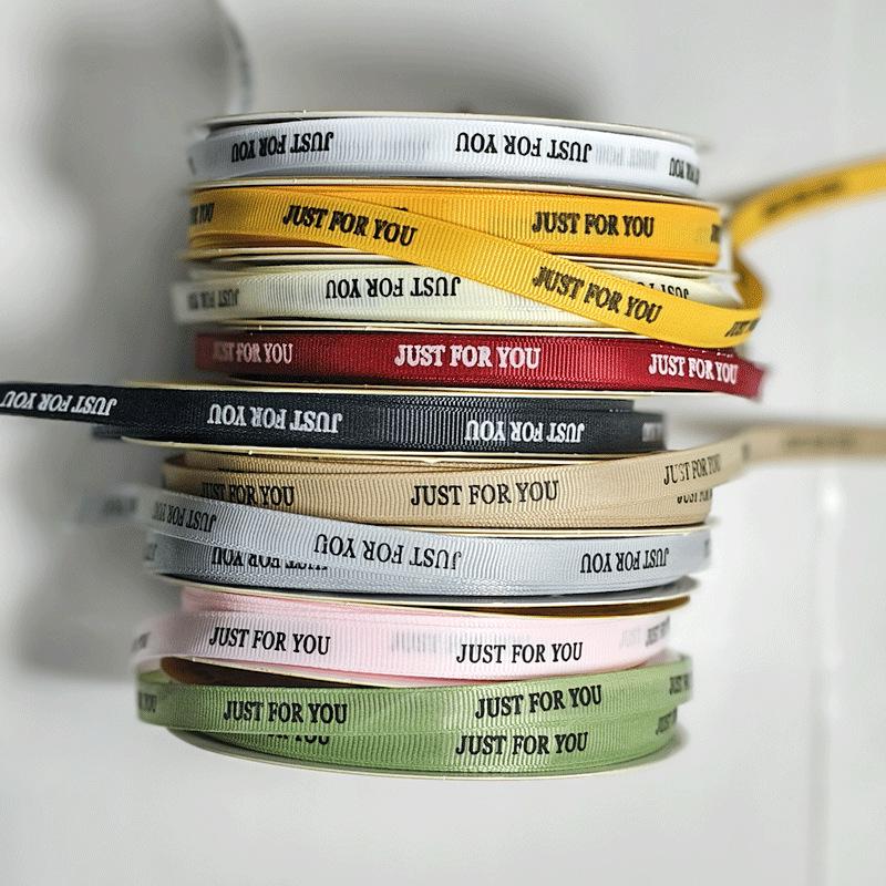 1cm Floral English Thread Ribbon for Gift Box & Cake Bouquet DIY