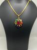 Traditional Multicolor Gemstone Jewelry Necklace Pendant, Perfect Gift for Her