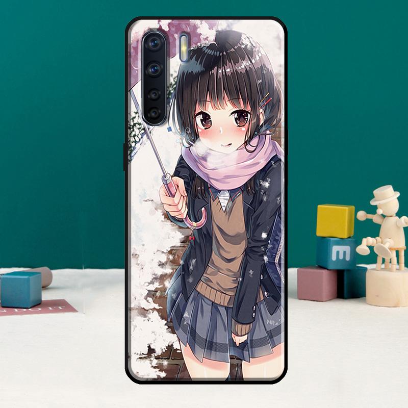 Anime girl cartoon japan cute Phone Case For Oppo A15 A74 A94 A54 A18 A38 A58 A78 A98 A40 A60 A80 A16 A76 A96 A57S A17 A77